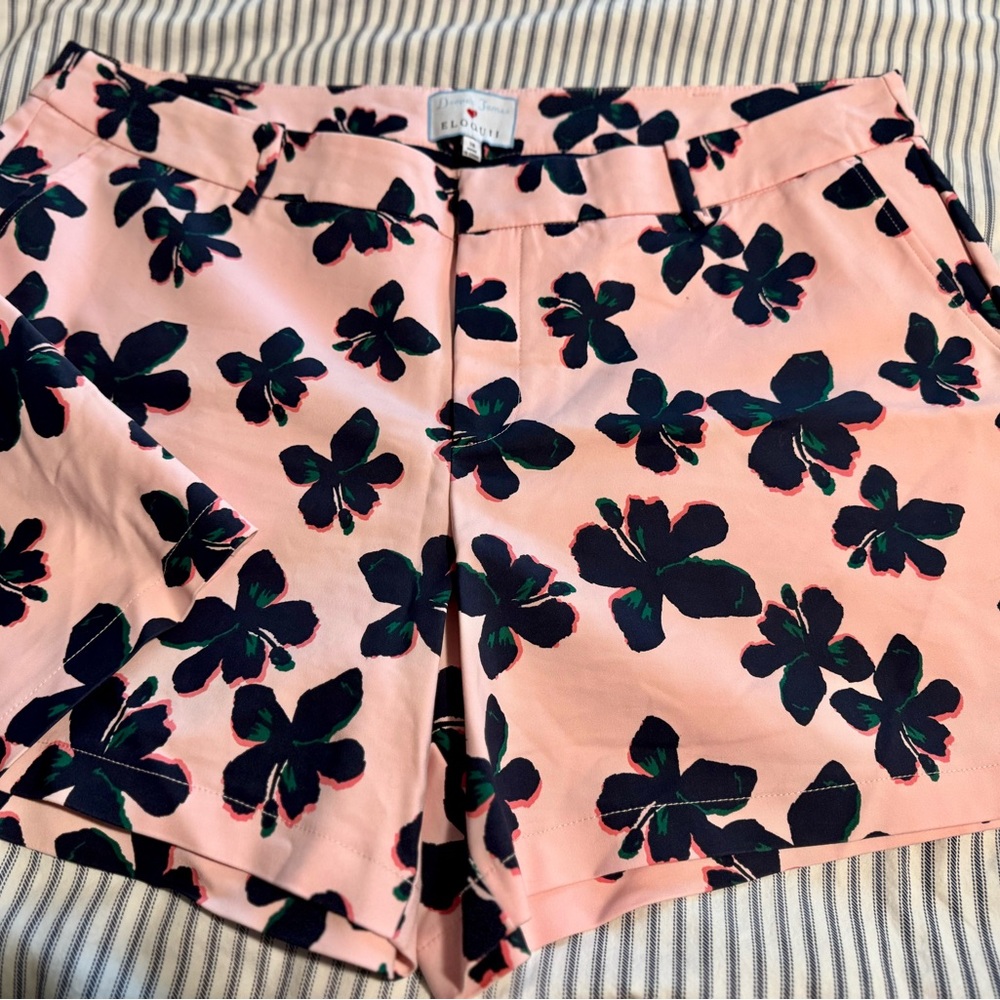Eloquii Draper James Pink Floral Women's Shorts